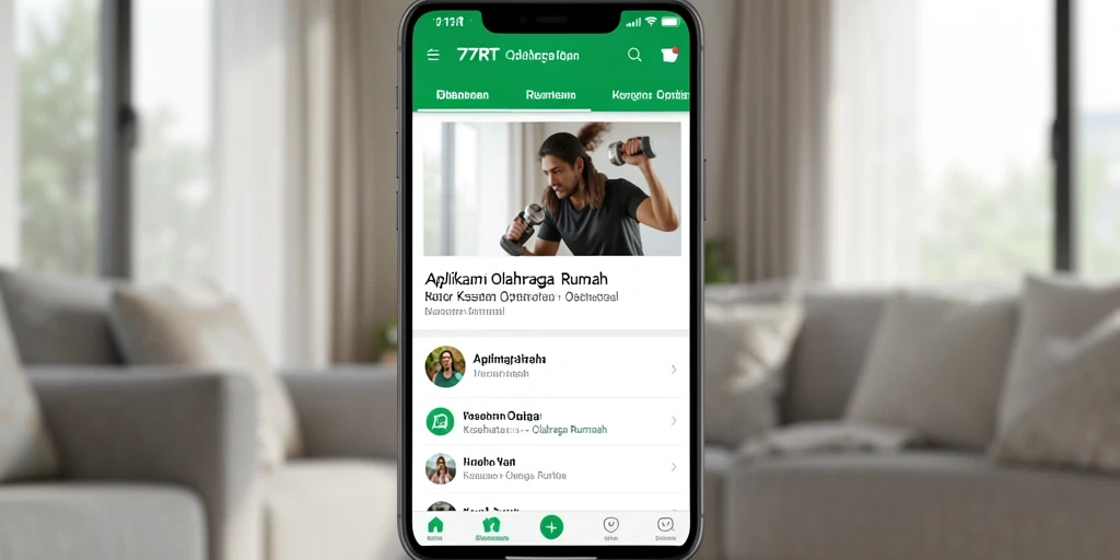 Tampilan antarmuka aplikasi 77RT yang intuitif dan interaktif.
