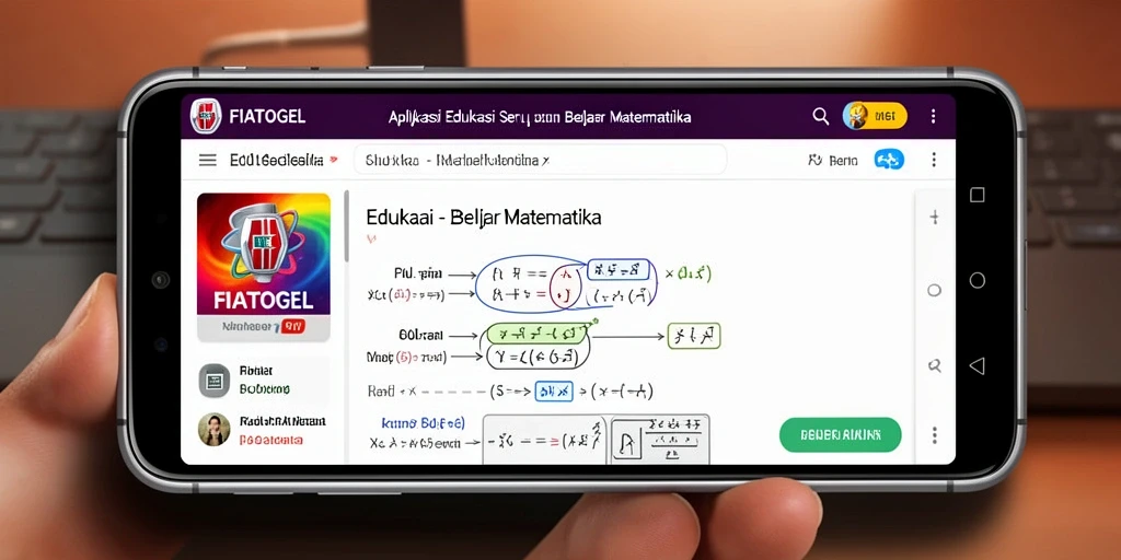Tampilan antarmuka FIATOGEL yang interaktif dan menarik untuk belajar matematika.