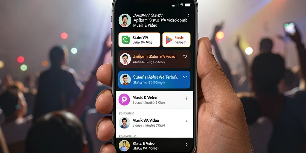 Tampilan antarmuka aplikasi JARUM77 yang user-friendly dan menarik.