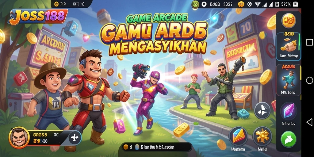 Antarmuka menarik JOSS188 dengan gameplay yang seru.
