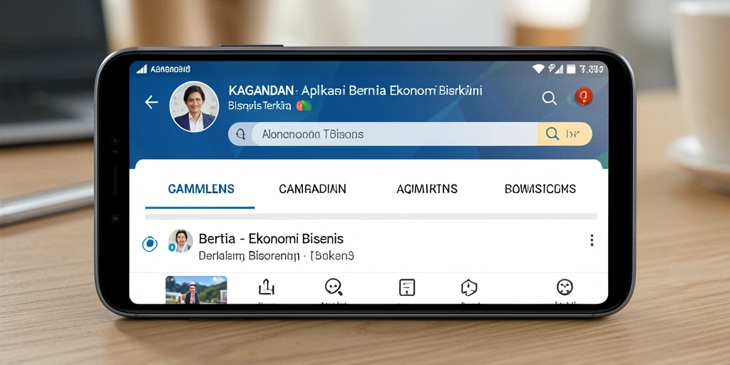 Antarmuka KAGANDAN yang menarik dan informatif untuk ekonomi bisnis.