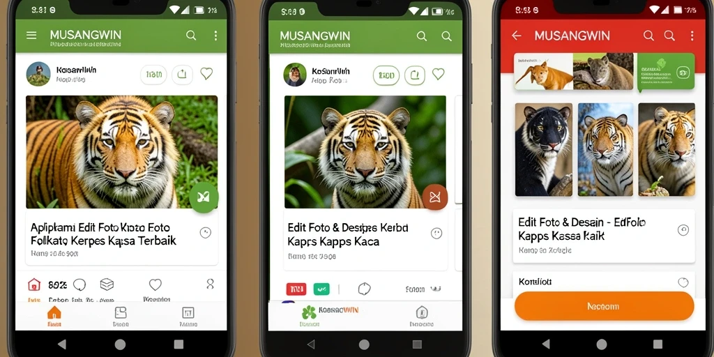 Tampilan antarmuka MUSANGWIN saat melakukan edit foto kertas kaca yang menakjubkan.
